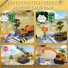 Load image into Gallery viewer, Construction Vehicles Advent Calendar for Kids