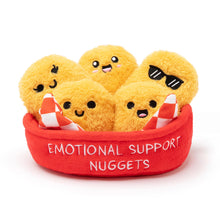 Load image into Gallery viewer, Emotional Support Chicken Nuggets Plush Set with Basket (5-Piece)