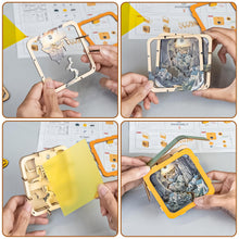 Load image into Gallery viewer, Pijesaksa 3D Wooden Puzzle Nightlight – Cave Village