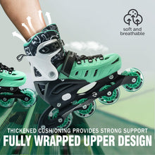 Load image into Gallery viewer, Adjustable Inline Skates with LED Wheels