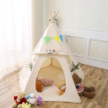 Load image into Gallery viewer, Children's Canvas Teepee Playhouse - Gifteee Unique & Unusual gifts, Cool gift ideas