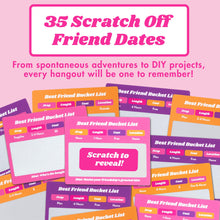 Load image into Gallery viewer, 35 Surprise Friend Dates Scratch-Off Cards | Fun Adventure Ideas for Besties