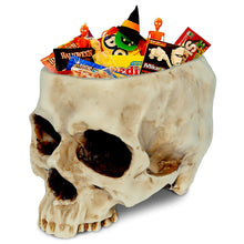 Load image into Gallery viewer, Skull-Shaped Resin Planter or Candy Bowl - Gothic Home Decor