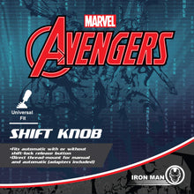 Load image into Gallery viewer, Marvel Iron Man Shift Knob - Universal Fit - Gifteee Unique & Unusual gifts, Cool gift ideas