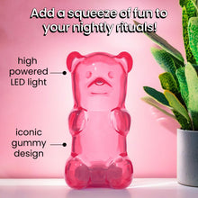 Load image into Gallery viewer, Squeezable Gummy Bear Night Light – Rechargeable (Pink)