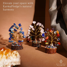 Load image into Gallery viewer, Set of 12 Mini Chakra Crystal Trees - Healing Stones for Positive Energy