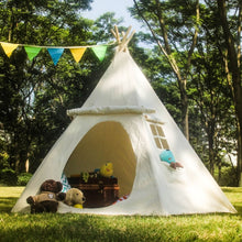 Load image into Gallery viewer, Children's Canvas Teepee Playhouse - Gifteee Unique & Unusual gifts, Cool gift ideas
