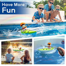 Load image into Gallery viewer, Kids RC Kayak Boat with Lights – Green