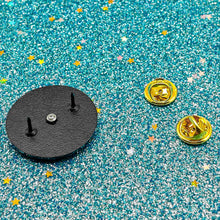 Load image into Gallery viewer, Interactive F-Bomb Spinner Enamel Pin | Funny Backpack & Lapel Accessory