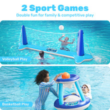 Load image into Gallery viewer, Inflatable Volleyball & Basketball Set – 2-in-1 Summer Pool Game