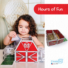 Load image into Gallery viewer, CreateOn Magna-Tiles Farmyard Barn Set
