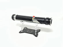 Load image into Gallery viewer, Galaxy's Edge Star Wars Qui-Gon Jinn Legacy Lightsaber Hilt Bundle with Custom Engraved Stand - Gifteee Unique & Unusual gifts, Cool gift ideas