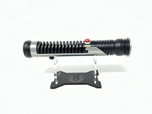 Load image into Gallery viewer, Galaxy's Edge Star Wars Qui-Gon Jinn Legacy Lightsaber Hilt Bundle with Custom Engraved Stand - Gifteee Unique & Unusual gifts, Cool gift ideas