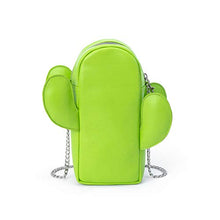 Load image into Gallery viewer, Unique Cactus Shaped Design Vegan Leather Crossbody Bag - Gifteee Unique & Unusual gifts, Cool gift ideas