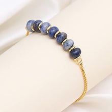 Load image into Gallery viewer, Natural Denim Sodalite Bolo Bracelet - Gifteee Unique & Unusual gifts, Cool gift ideas