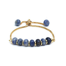 Load image into Gallery viewer, Natural Denim Sodalite Bolo Bracelet - Gifteee Unique & Unusual gifts, Cool gift ideas