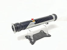 Load image into Gallery viewer, Galaxy's Edge Star Wars Qui-Gon Jinn Legacy Lightsaber Hilt Bundle with Custom Engraved Stand - Gifteee Unique & Unusual gifts, Cool gift ideas