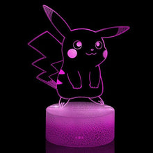 Load image into Gallery viewer, Pikachu 3D Illusion LED Night Light - Gifteee Unique & Unusual gifts, Cool gift ideas