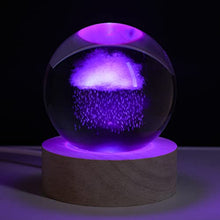 Load image into Gallery viewer, Rainy Clouds Crystal Ball Night Light - Gifteee Unique & Unusual gifts, Cool gift ideas