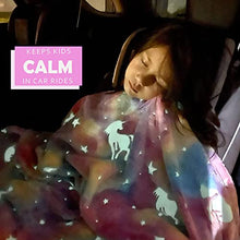 Load image into Gallery viewer, Glow in The Dark Unicorn Throw Blanket - Gifteee Unique & Unusual gifts, Cool gift ideas
