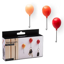 Load image into Gallery viewer, Balloongers - Decorative Key Hanger Set of 3 - Gifteee Unique & Unusual gifts, Cool gift ideas