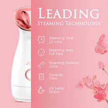 Load image into Gallery viewer, Warm Mist Atomizer Humidifier Moisturizing Face Spa - Gifteee Unique & Unusual gifts, Cool gift ideas