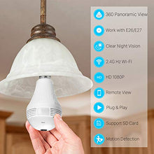 Load image into Gallery viewer, Full HD 1080P Home WiFi Light Bulb Camera - Gifteee Unique & Unusual gifts, Cool gift ideas