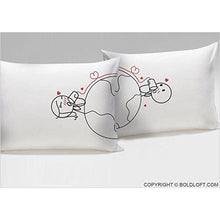 Load image into Gallery viewer, Couples Pillowcases - Gifteee Unique & Unusual gifts, Cool gift ideas