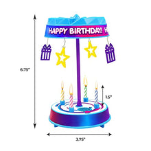 Load image into Gallery viewer, Spincredible Candle, Singing Spinning Cake Topper - Gifteee Unique & Unusual gifts, Cool gift ideas