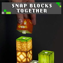 Load image into Gallery viewer, Minecraft Block Building Lamp - 16 Rearrangeable Light Blocks - Gifteee Unique & Unusual gifts, Cool gift ideas