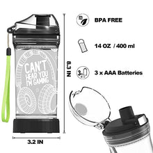 Load image into Gallery viewer, Can't Hear You I'm Gaming - Light Up Water Bottle - Gifteee Unique & Unusual gifts, Cool gift ideas
