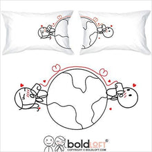 Load image into Gallery viewer, Couples Pillowcases - Gifteee Unique & Unusual gifts, Cool gift ideas