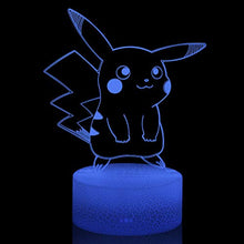 Load image into Gallery viewer, Pikachu 3D Illusion LED Night Light - Gifteee Unique & Unusual gifts, Cool gift ideas