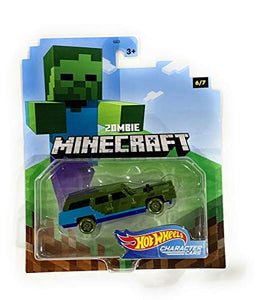 Minecraft Complete Set of 7 Hot Wheels 1:64 Gaming Characters Cars