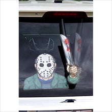 Load image into Gallery viewer, Scary Rear Vehicle Wiper Decal - Gifteee Unique & Unusual gifts, Cool gift ideas