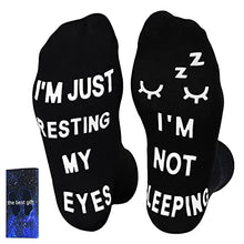 Load image into Gallery viewer, I'm Just Resting My Eyes - Men Socks - Gifteee Unique & Unusual gifts, Cool gift ideas