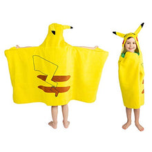 Load image into Gallery viewer, Pokemon Pikachu Bath/Pool/Beach Hooded Towel Wrap - Gifteee Unique & Unusual gifts, Cool gift ideas