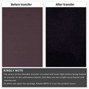 Black Infusible Transfer Ink Sheets