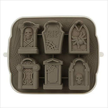 Load image into Gallery viewer, 3D Skull Tombstone Ice Cube Mold - Gifteee Unique & Unusual gifts, Cool gift ideas