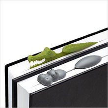 Load image into Gallery viewer, Crocomark and Hippomark - Cool Animal Bookmark Set (2 Pack) - Gifteee Unique & Unusual gifts, Cool gift ideas