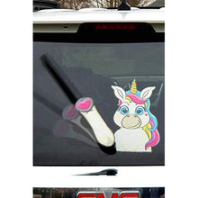 Load image into Gallery viewer, Waving Unicorn Rear Vehicle Wipers - Gifteee Unique & Unusual gifts, Cool gift ideas