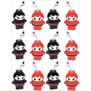 Red & Black Ninja Plastic Reusable Cups with Straws - Gifteee. Find cool & unique gifts for men, women and kids