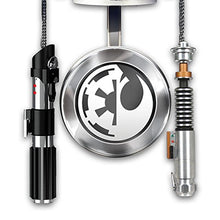 Load image into Gallery viewer, STAR WARS: Sith vs. Jedi Wall Clock - Light Up Lightsaber Duel & Theme Song - Gifteee Unique & Unusual gifts, Cool gift ideas