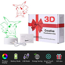 Load image into Gallery viewer, Pikachu 3D Illusion LED Night Light - Gifteee Unique & Unusual gifts, Cool gift ideas