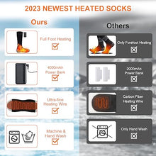 Load image into Gallery viewer, Rechargeable Electric Heated Socks - Gifteee Unique & Unusual gifts, Cool gift ideas