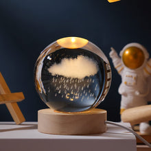 Load image into Gallery viewer, Rainy Clouds Crystal Ball Night Light - Gifteee Unique & Unusual gifts, Cool gift ideas