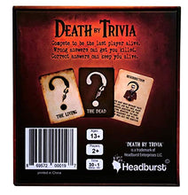 Load image into Gallery viewer, Headburst Death by Trivia - A Party Game with A Killer Twist - Gifteee Unique & Unusual gifts, Cool gift ideas