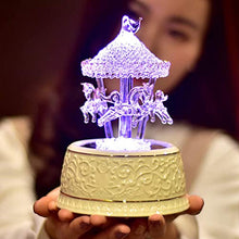 Load image into Gallery viewer, Crystal Carousel Horse Music Box - Gifteee Unique & Unusual gifts, Cool gift ideas