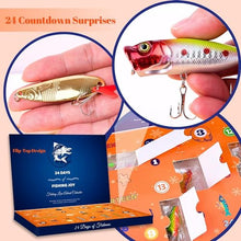 Load image into Gallery viewer, Fishing Advent Calendar - 24 Days Fishing Lures Set - Gifteee Unique & Unusual gifts, Cool gift ideas