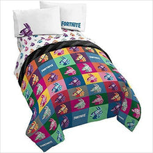 Load image into Gallery viewer, Jay Franco Fortnite Llama Warhol 5 Piece Full Bed Set - Gifteee Unique & Unusual gifts, Cool gift ideas